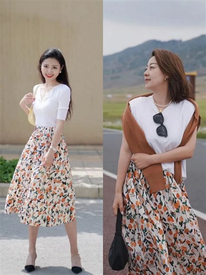 Adele Rocks White T-Shirt & Floral Skirt While Confirming Next Album Timing — New Pics