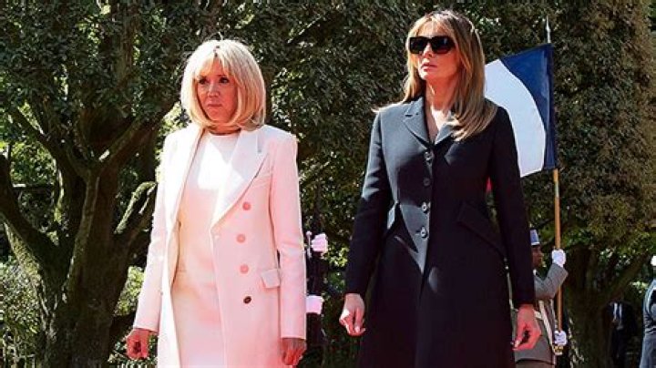 Brigitte Macron, 66, Rocks Higher Spiked Heels Than Melania Trump As First Ladies Honor Brave D-Day Troops