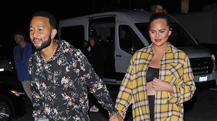 Chrissy Teigen Puts Baby Bump On Display In Crop Top As She Holds Hands With John Legend