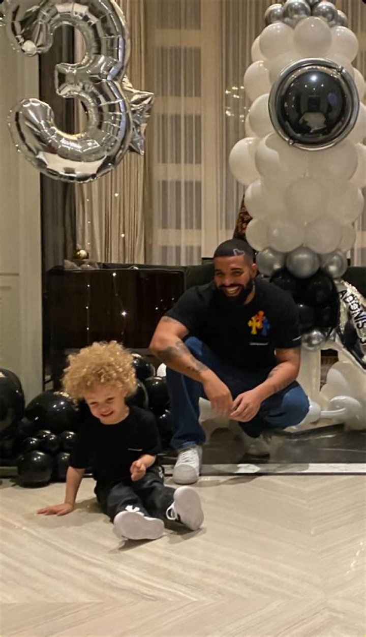 Drake Celebrates Son Adonis’ 3rd Birthday With Balloons & Smiles In Rare Pic: ‘Young Stunna’