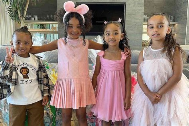 Dream Kardashian, 5, Cheers On Cousin North, 9, At Basketball Game With True, 4, Kim, & Khloe: Photos