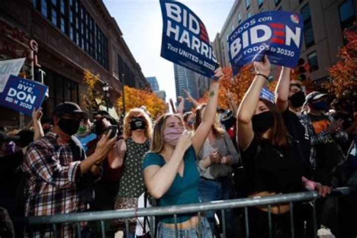 Joe Biden Supporters Celebrating — PICS