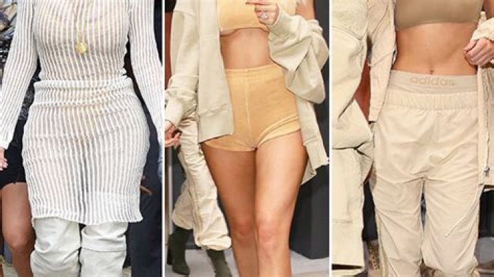 Kim Kardashian, Kendall & Kylie Jenner Stun In Nude Outfits At Yeezy Season 4 – Hollywood Life