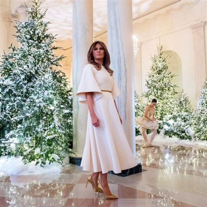 Melania Trump’s White Outfit Meeting With Japan PM’s Wife — PICS