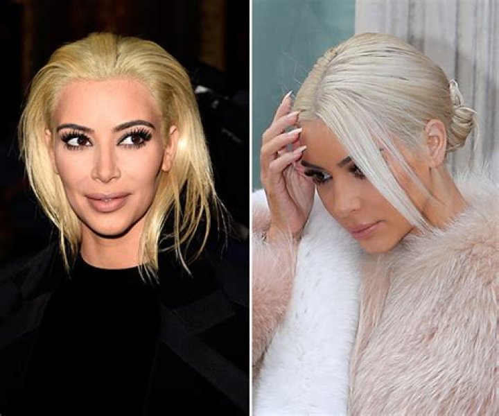 [PIC] Kim Kardashian’s White Hair After Platinum Blonde Makeover – Hollywood Life