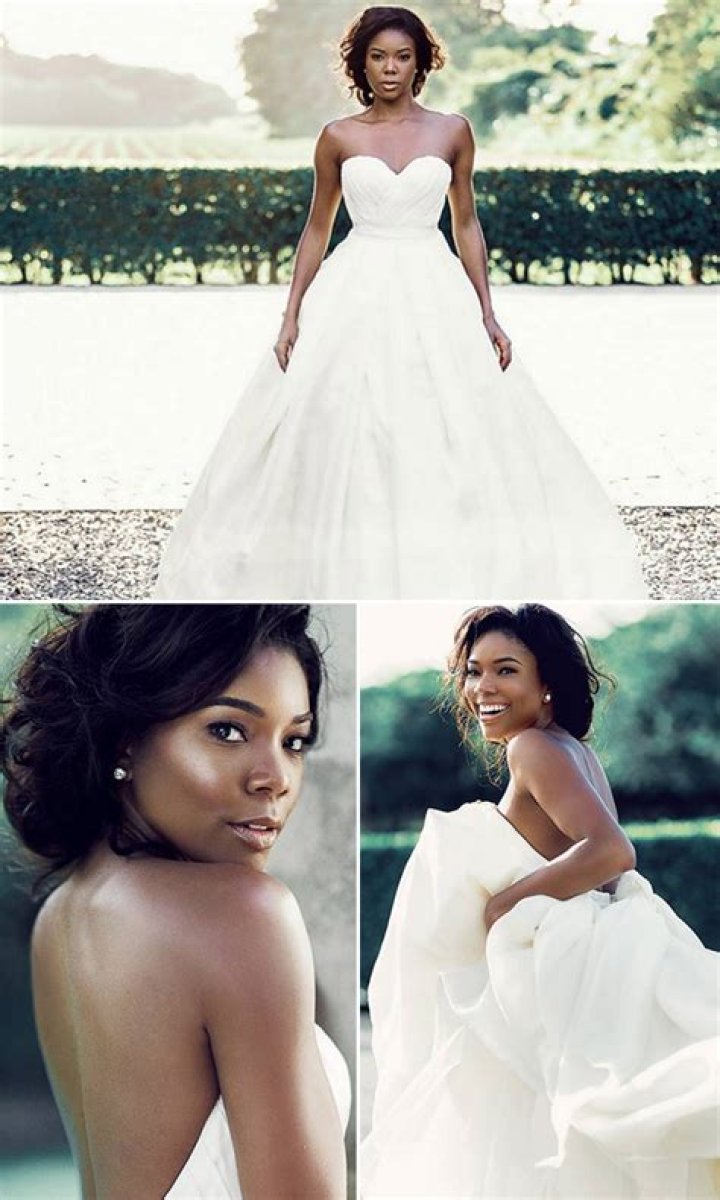 [PICS] Gabrielle Union’s Wedding Dress — Never-Before-Seen Dennis Basso Gown – Hollywood Life