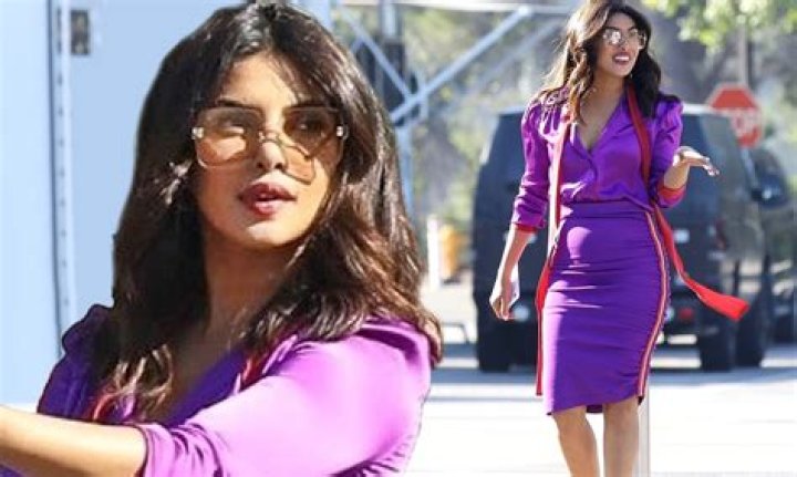 Priyanka Chopra Wows In Purple Dress On Jonas Double Date With Sophie – Hollywood Life
