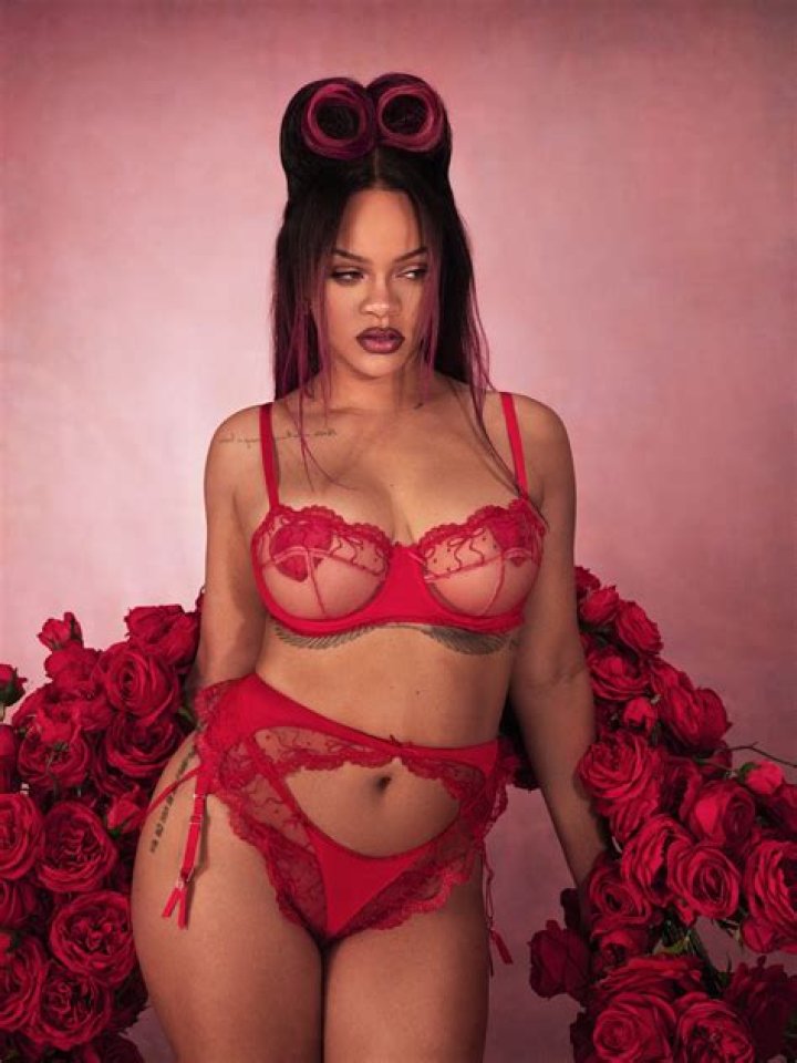 Rihanna Rocks Sexy Red Lingerie While Promoting Savage X Fenty Valentine’s Day Collection — Pics