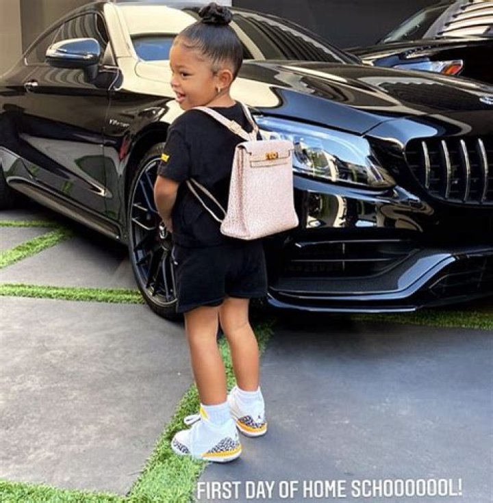 Stormi Webster, 2, Looks Too Cute While Rocking $12K Hermes Backpack On 1st Day Of Homeschooling